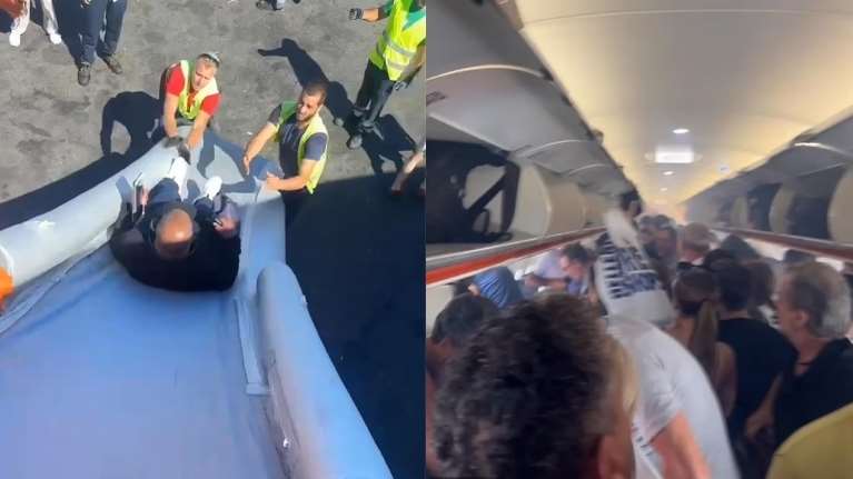 Κρήτη: Ντοκουμέντα από τη στιγμή που οι επιβάτες στο Ηράκλειο εγκαταλείπουν το αεροσκάφος μετά την έκρηξη στο powerbank