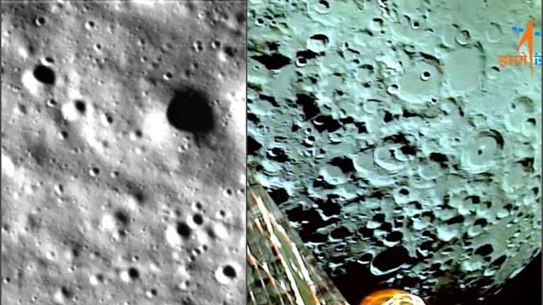 Τι είδαν οι Ινδοί στο φεγγάρι: Οι πρώτες εικόνες από τη διαστημική αποστολή στον Νότιο Πόλο της Σελήνης