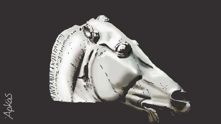 Το αιχμηρό σκίτσο και η σκληρή αλήθεια του Αρκά για τα Γλυπτά του Παρθενώνα