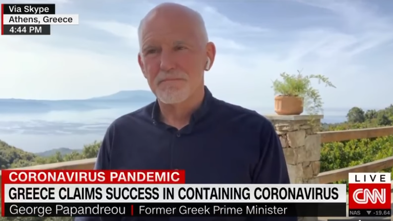 Ο Γ. Παπανδρέου στο CNN για την πανδημία: Η ΕΕ να αποδείξει ότι δουλεύει για όλους, αν πέσει μια χώρα θα πέσουν όλες
