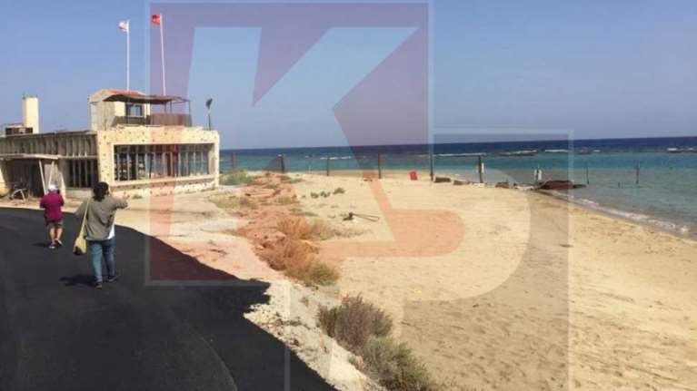 Νέα πρόκληση: Οι Τούρκοι άνοιξαν την παραλία των Βαρωσίων [εικόνες - βίντεο]