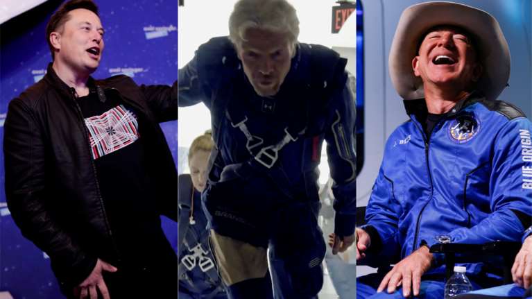 Οι &quot;βαρόνοι&quot; του Διαστήματος: Μπέζος, Μασκ και Μπράνσον - Τα εξωγήινα σχέδιά τους - Ποιος κερδίζει