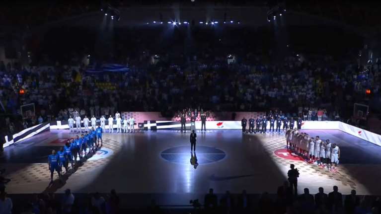Eurobasket 2025: Ρίγη συγκίνησης στην ανάκρουση του κοινού εθνικού ύμνου Ελλάδος-Κύπρου [βίντεο]