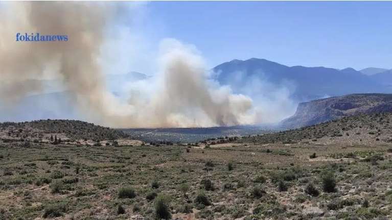 Νύχτα αγωνίας στη Φωκίδα: Μάχη να μείνουν οι φλόγες μακριά από την Ιτέα - Ενισχύθηκαν με το πρώτο φως οι δυνάμεις [Εικόνες-Βίντεο]