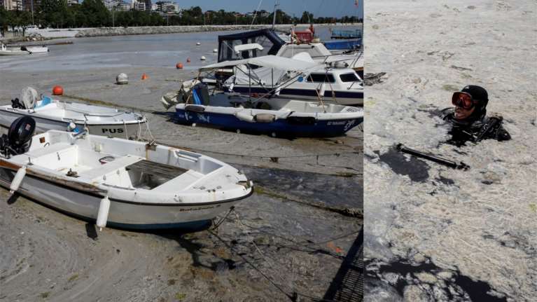Η Τουρκία δεσμεύθηκε να σώσει τη Θάλασσα του Μαρμαρά - Σοκάρει η έκταση της θαλάσσιας βλέννας [Εικόνες]