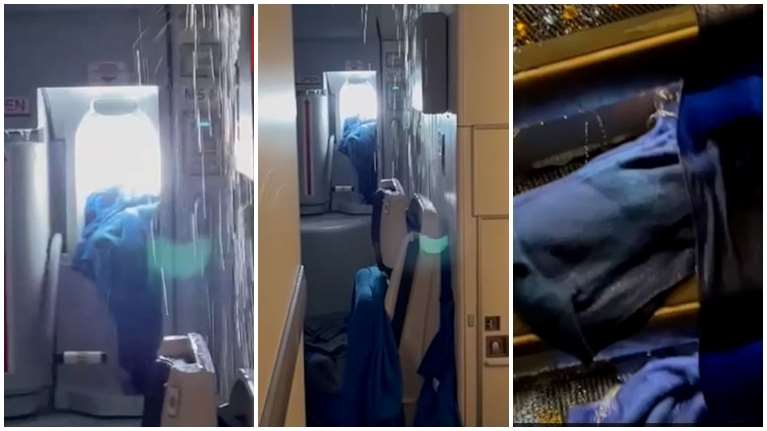 Χάος σε πτήση Λονδίνου - Ουάσινγκτον: Αρχισε να... βρέχει καταρρακτωδώς μέσα στο αεροπλάνο [Βίντεο]