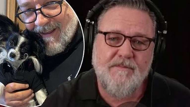 Καταρρακωμένος ο Ράσελ Κρόου: &quot;Πέθανε στην αγκαλιά μου&quot; - Η στιγμή που ξεσπά σε δάκρυα για το κουτάβι του