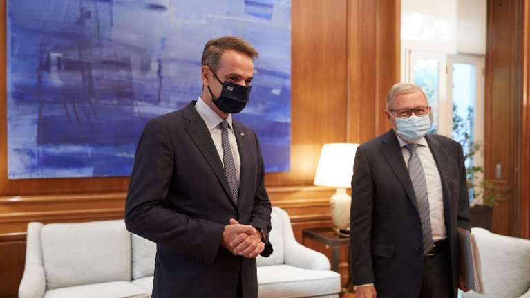 Συνάντηση Μητσοτάκη - Ρέγκλινγκ: Μεταρρυθμίσεις και αξιοποίηση πόρων του Ταμείου Ανάκαμψης