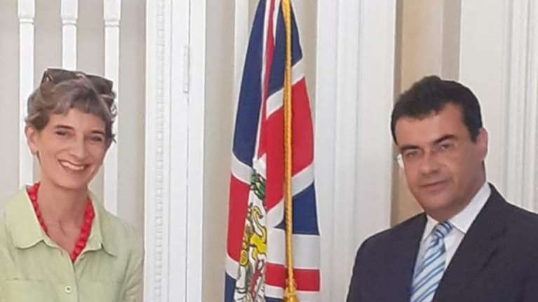 Συνάντηση Δημάρχου Ύδρας με την Πρέσβη της Βρετανίας