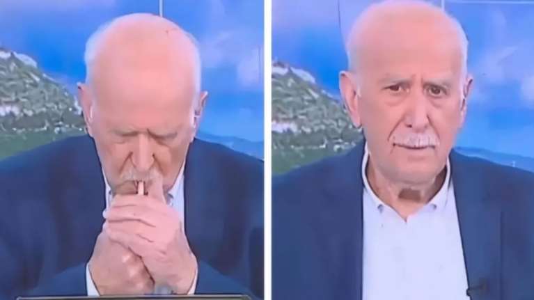 Ο Γιώργος Παπαδάκης &quot;συνελήφθη&quot; να καπνίζει στον &quot;αέρα&quot; του &quot;Καλημέρα Ελλάδα&quot; [βίντεο]