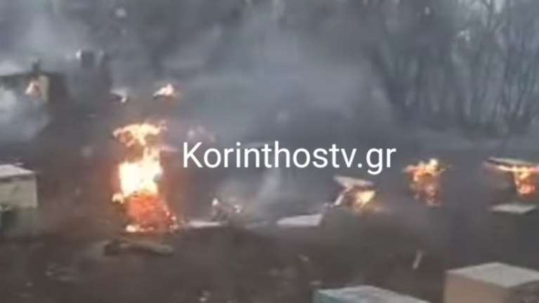 Καταστροφή στον Φενεό Κορινθίας: Εκατοντάδες κυψέλες έγιναν στάχτη από τη φωτιά - Βαρύ πλήγμα για τους μελισσοκόμους