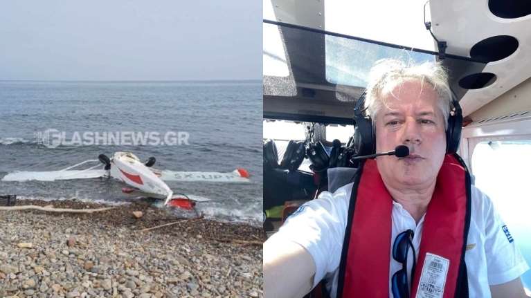Χανιά: &quot;Παρακολουθούσα το στίγμα του στο κινητό και είδα ότι ήταν χαμένο&quot; - Λύγισε ο γιος του πιλότου του αεροσκάφους