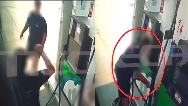 Απίστευτη κομπίνα σε βενζινάδικο της Κέρκυρας: Γέμιζε μπιτόνι όσο δεν κοιτούσε ο οδηγός του πούλμαν [βίντεο]