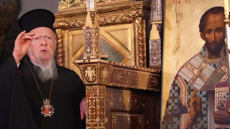 Ο Οικουμενικός Πατριάρχης Βαρθολομαίος χοροστάτησε στην γιορτή του Αγίου Ιωάννου του Χρυσοστόμου