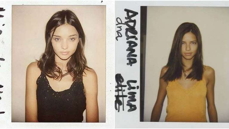 Polaroid φωτογραφίες διάσημων μοντέλων στα πρώτα τους βήματα