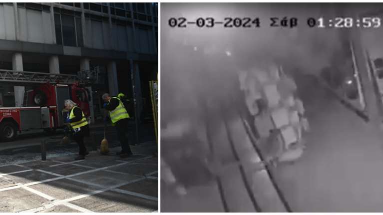 Βόμβα στο κέντρο της Αθήνας: Νέο ντοκουμέντο από τη στιγμή της έκρηξης - Κάμερα έχει καταγράψει τους δράστες [βίντεο]