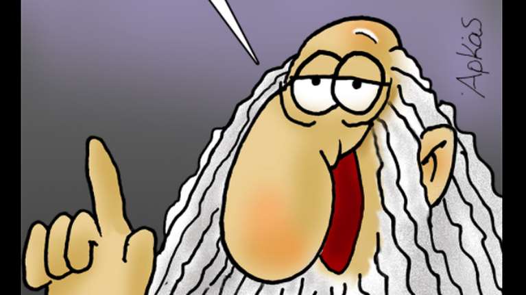 Το σκίτσο - απάντηση του Αρκά σε όσους αντέδρασαν στην &quot;πειραγμένη&quot; φωτογραφία με Χίτλερ, Στάλιν και Πούτιν