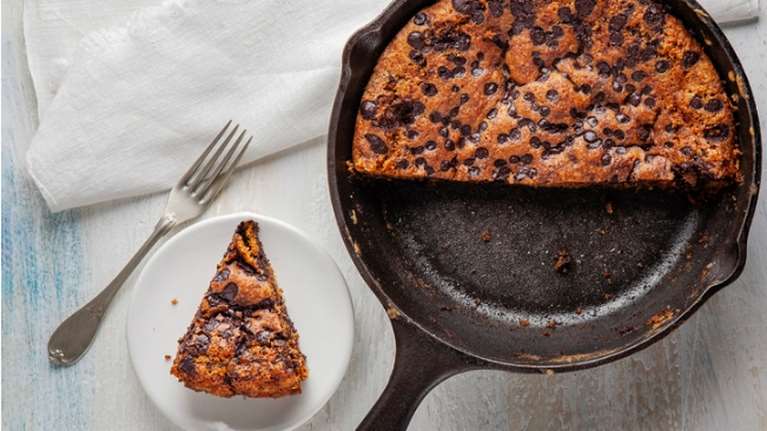 Σοκολατένιο μπισκότο στο τηγάνι- Έτοιμο σε 15 λεπτά!