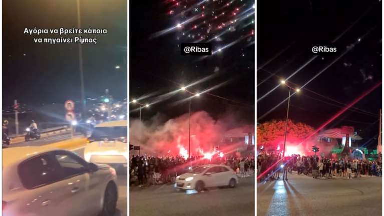 Βάρκιζα: Άγρια νύχτα με κόντρες στο Ribas - Καπνογόνα, πυροτεχνήματα και ΜΑΤ [βίντεο]