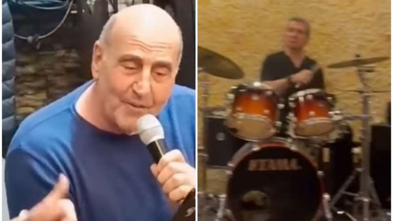 Απίθανο καλλιτεχνικό δίδυμο: Ο Ανδρέας Λοβέρδος παίζει ντραμς και ο Γιώργος Βουλγαράκης τραγουδάει Μανόλη Μητσιά