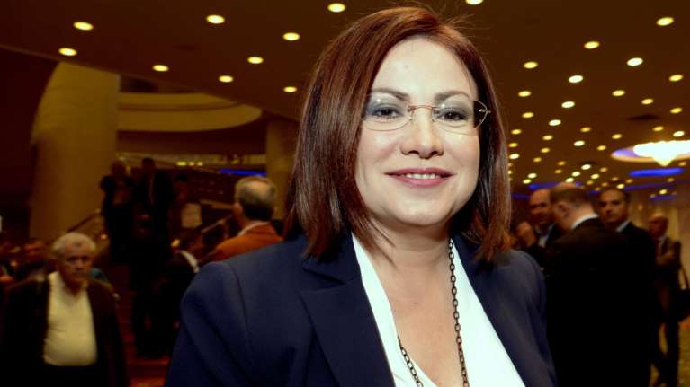 Μαρία Σπυράκη: Η πρώτη δημόσια εμφάνιση μετά τον σάλο - Δεν είπε λέξη για την υπόθεση με τον συνεργάτη της [Βίντεο]