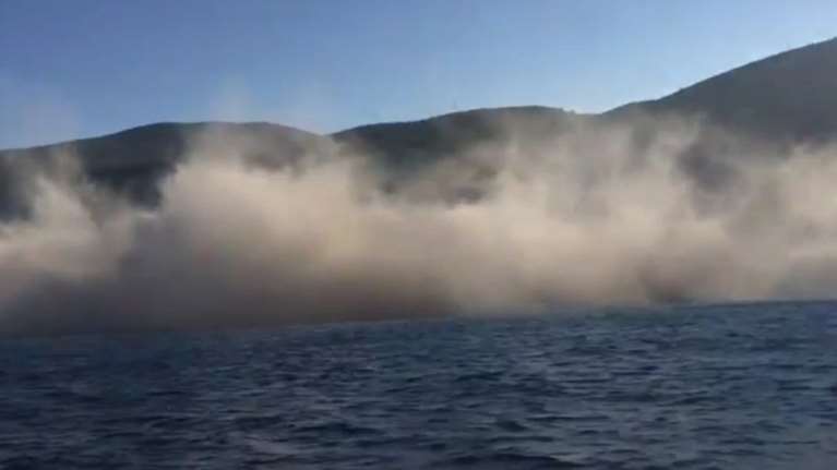 Η στιγμή της κατολίσθησης στους Εγκρεμνούς από τα 6.1R