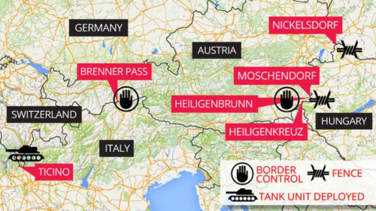 Express: Αποκαλυπτικός χάρτης δείχνει την «κατάρρευση» της Σένγκεν