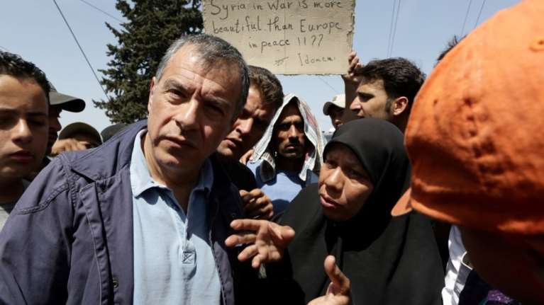 Θεοδωράκης στην Ειδομένη: Τα πράγματα είναι τραγικά