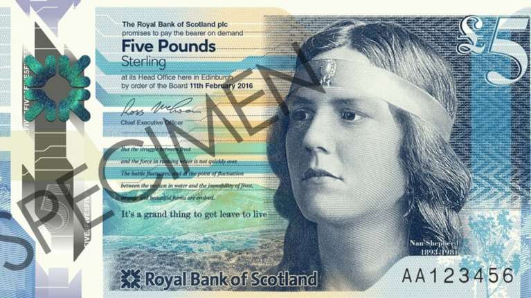 Η ποιήτρια Ναν Σέφερντ πρώτη γυναίκα σε σκοτσέζικο χαρτονόμισμα