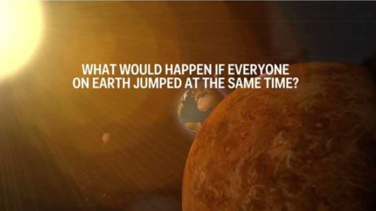 Τι θα γινόταν αν όλοι οι άνθρωποι πάνω στη γη χοροπηδούσαν ταυτόχρονα;