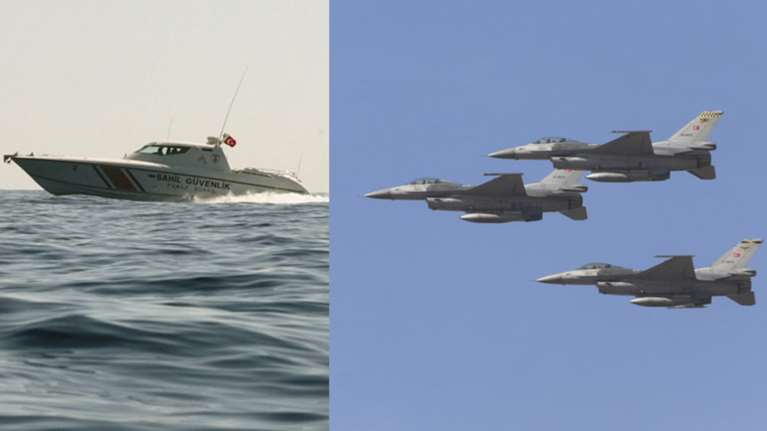 Νέες υπερπτήσεις τουρκικών F16 στις νησίδες Ανθρωποφάγους και Μακρονήσι