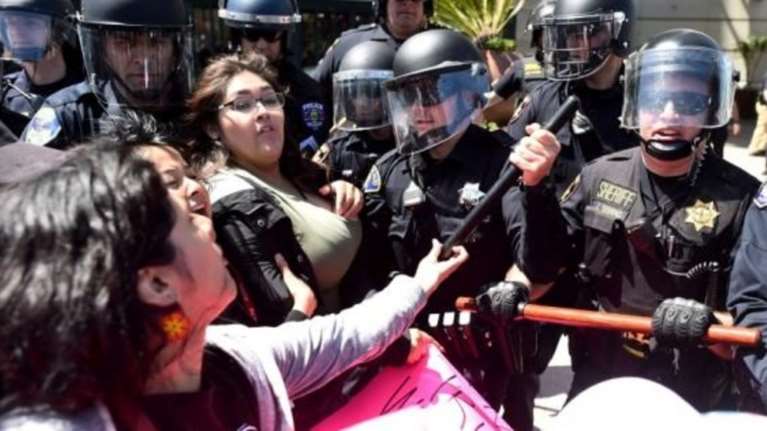 Νέα επεισόδια και συλλήψεις σε διαδήλωση κατά του Τραμπ στο Σαν Φρανσίσκο