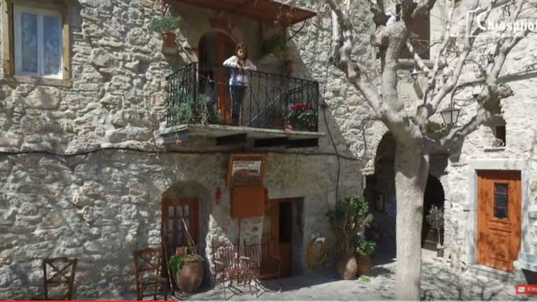 Μεστά Χίου:Απίθανη εναέρια λήψη του πιο καλοδιατηρημένου μεσαιωνικού χωριού