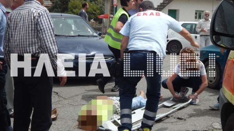 ΙΧ παρέσυρε σχολική τροχονόμο (φωτό)