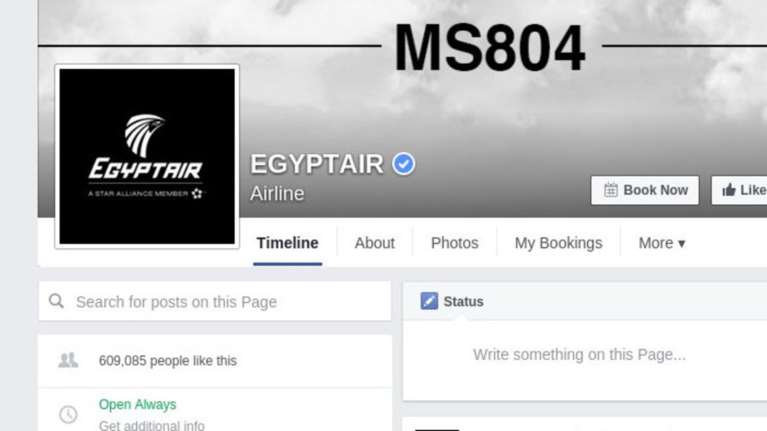 Μαύρο χρώμα στο Logo της σε Facebook και Twitter έβαλε η EgyptAir