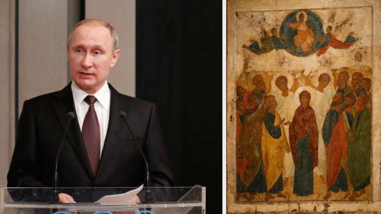 Μέσα στη νύχτα η επίσκεψη Πούτιν στο Βυζαντινό Μουσείο