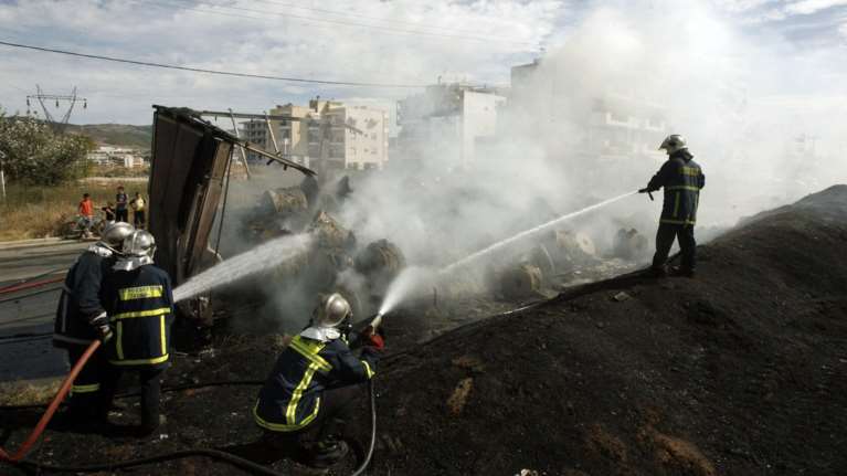 Οδηγός νταλίκας απανθρακώθηκε στην Εθνική Οδό