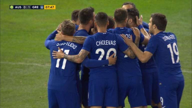 Δείτε το εκπληκτικό γκολ του Μανιάτη με την Αυστραλία