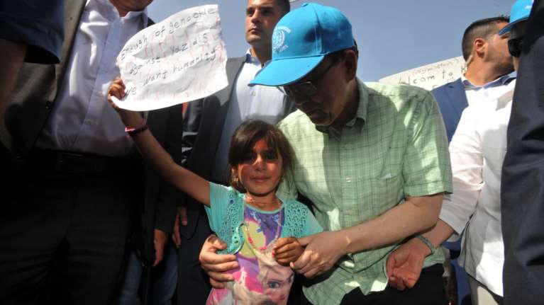 Μπαν Κι Μουν στη Λέσβο: Ήρθα στο νησί της ειρήνης