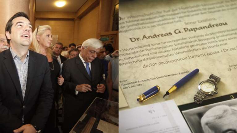 Καρέ καρέ όσα έγιναν στην έκθεση για τον Ανδρέα στην Βουλή [φωτό]