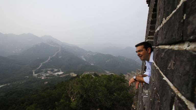 Ο Τσίπρας στο Σινικό Τείχος- Δείτε φωτό