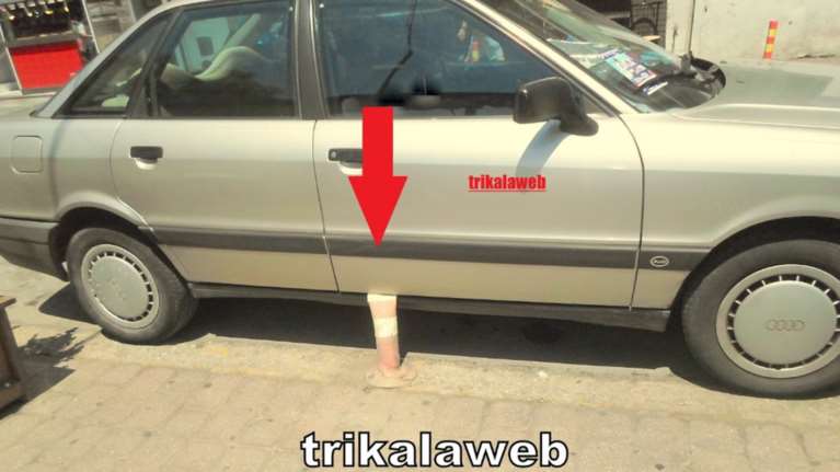 Η απίστευτη λεπτομέρεια σε παρκάρισμα στα Τρίκαλα-Δείτε φωτο