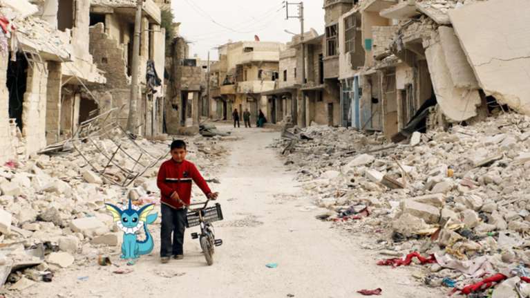 Τα Pokemon μέσα στην κατεστραμμένη Συρία