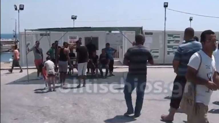 Ξεσηκώθηκαν οι Ιρακινοί πρόσφυγες στη Σούδα της Χίου