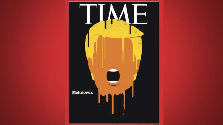 Το εξώφυλλο του Time δείχνει πως...λιώνει ο Ντόναλντ Τραμπ