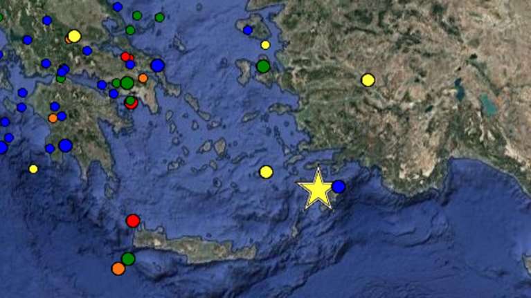 Ισχυρός σεισμός 5,2 Ρίχτερ ταρακούνησε τη Ρόδο
