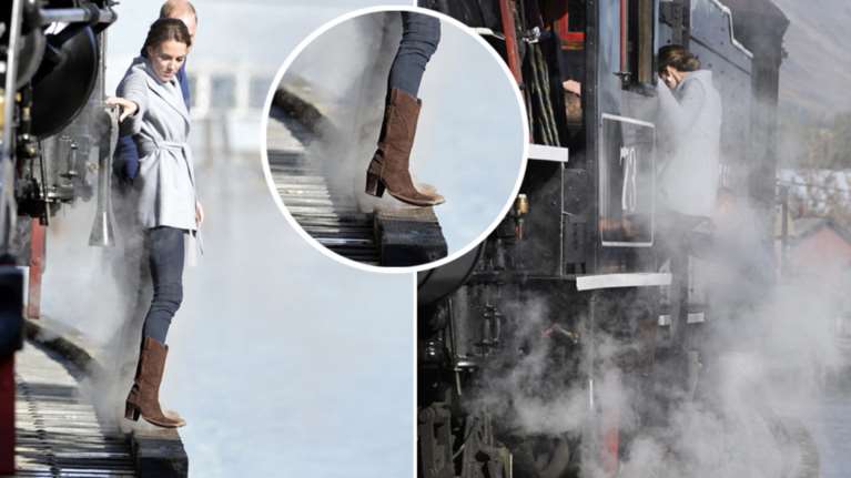 Παραλίγο να πέσει στο παγωμένο ποτάμι η Κέιτ Μίντλετον [Εικόνες]