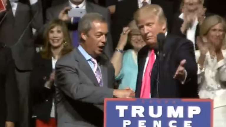 "Μασάζ" Φάρατζ στον Τραμπ ενόψει του δεύτερου ντιμπέιτ