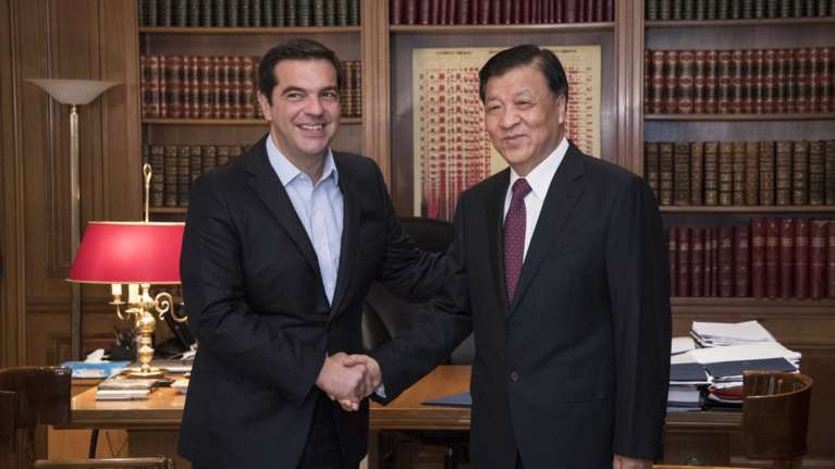 Με τον γγ του Κ.Κ. Κίνας συναντήθηκε σήμερα ο Α. Τσίπρας