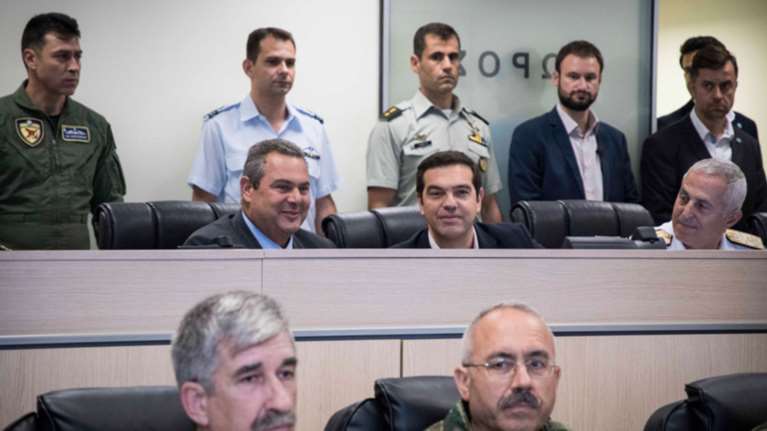 Τσίπρας &amp; Καμμένος μαζί επιβλέπουν τον Παρμενίωνα  δείτε φωτό